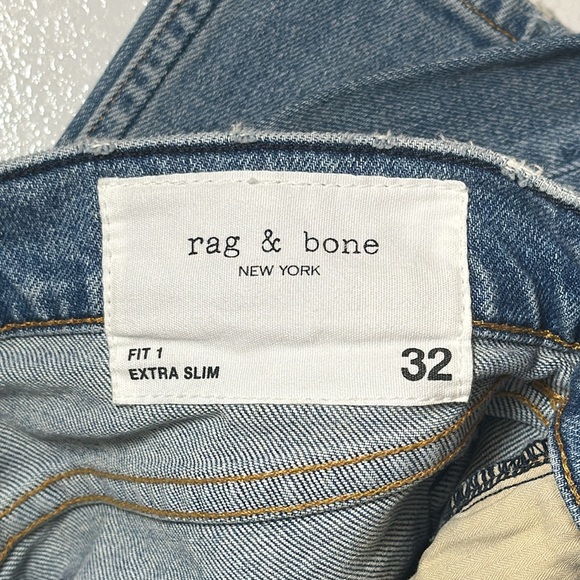 Rag and Bone Men’s Fit 1 Extra Slim Size 32W Blue Jean - Picture 11 of 14